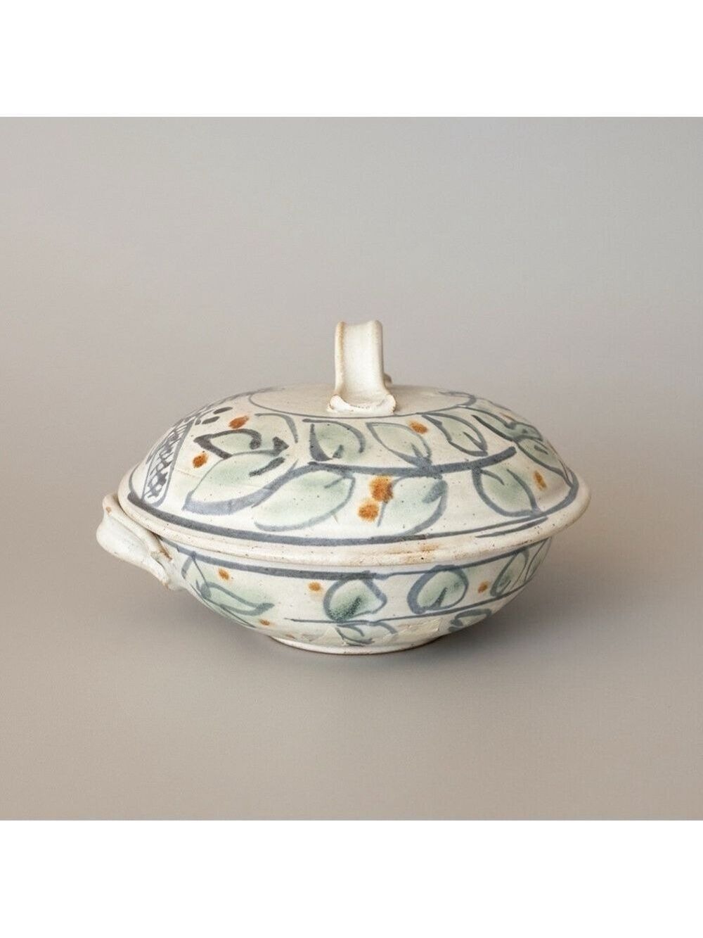 Vintage 70s-90s Studio Pottery Lidded Casserole Dish Signed Stoneware Bowl